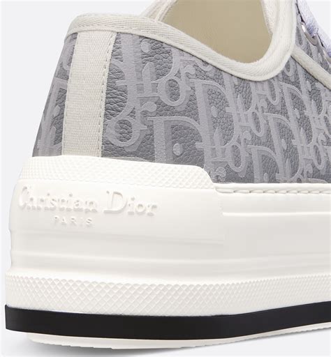 dior 409|Walk'n'Dior Platform Sneaker Gray Calfskin Textured with Dior .